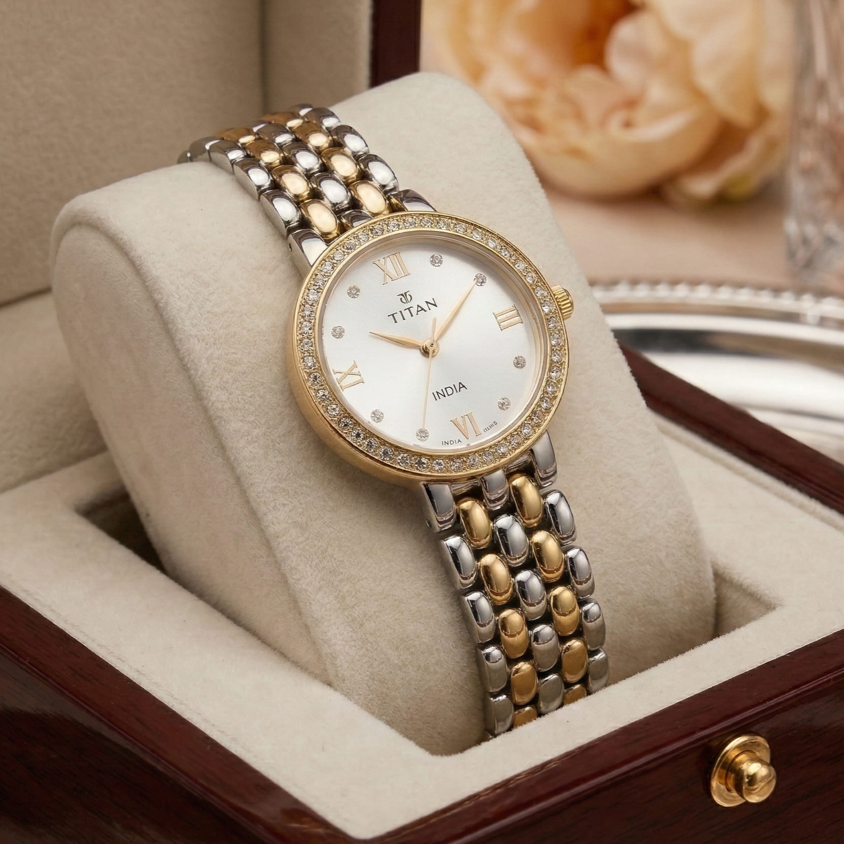 Titan Two-Tone Roman Dial Watch